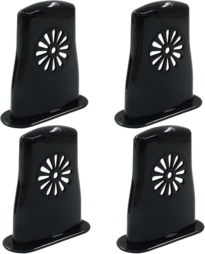 Acoustic Guitar Soundhole Humidifier with Sponge, 4pcs Silent Running Guitar Maintenance Tool, Black Sound Holes Humidifier for Moisture Reservoir Prevent Cracking by Unknown