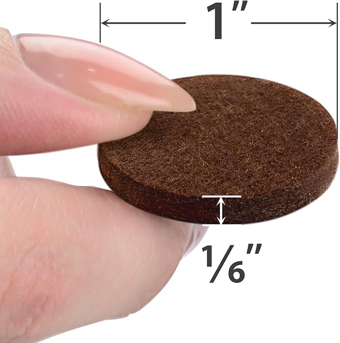 Felt Furniture Pads X-PROTECTOR - 48 Premium Floor Protector Chair Felts for Feet Wood Floors Best Hardwood Protect Your Hard Floors! (Brown) - Image 2