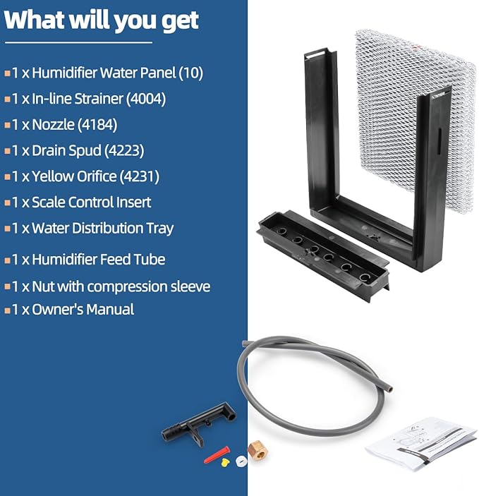 4793 Humidifier Maintenance Kit with Model No. 10 Water Panel Humidifier Filter Pad Compatible with AprilAire Whole-House Humidifier 550, 550A, 558 Humidifier Parts & Accessories - Image 4