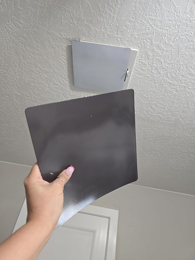 Square Magnetic Vent Covers, Extra Strong Magnets, 12" x 12" (2 Pack), Fits Steel Vents Only, Complete Seal, Air Vent Covers for Home Ceiling, Wall Registers, HVAC, AC, and Heater Vents (12IN) - Image 6