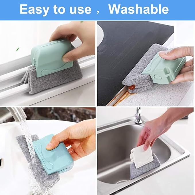 Deep Clean Brush Set Crevice Cleaning Brush Window Groove Cleaner Tools Kit for Small Spaces, Sliding Door, Shutter, Air Conditioner, Bathroom/Shower, Blinds, Vents - Image 2