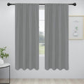 Easy-Going Rod Pocket Blackout Curtains for Bedroom, Room Darkening Window Curtains for Living Room, Thermal Insulated Noise Reduction Solid Window Drapes, 2 Panels(34x72 in, Light Gray) by Easy-Going