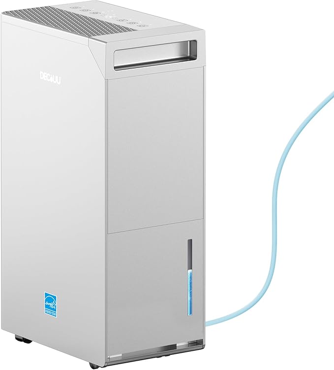 5000 Sq.Ft Energy Star Most Efficient 2024 Dehumidifier with Pump,DECIUU Max 100 Pint Dehumidifier for Basement with Drain Hose,Intelligent Humidity Control for Home Bathroom Garage by DrySmartLiveBetter