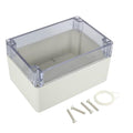 ABS Plastic Junction Box, Dustproof Waterproof IP65 Electrical Box - Universal Project Enclosure Grey, with PC Transparent/Clear Cover 6.3"x4.3"x3.5"(160mm x 110mm x 90mm) by AWCLUB
