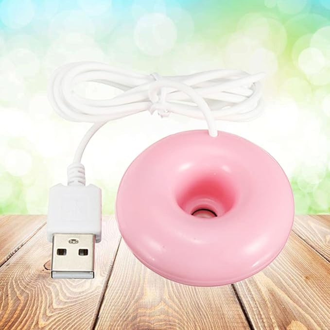 3pcs Mini Portable Donuts Humidifier Float for Home Travel Cute Desktop Auto Shut-off for Bedroom Office Yoga Pink - Image 5