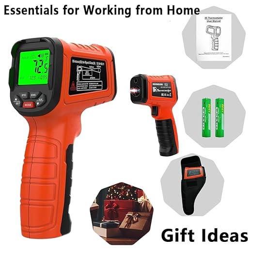 Infrared Thermometer Gun -58°F to 2732°F, 50:1 Non-Contact Laser Temperature Gun for Cooking, Pizza Oven, Reptile, Griddle, Digital Heat Gun for HVAC and Industrial Use - Image 5