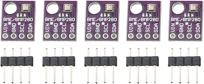 Digital Temperature Humidity Sensor Module BME280 5PCS Environmental Monitoring Board I2C SPI Interface with Pressure Detection Range -40°C to 85°C 300-1100hPa - Image 9