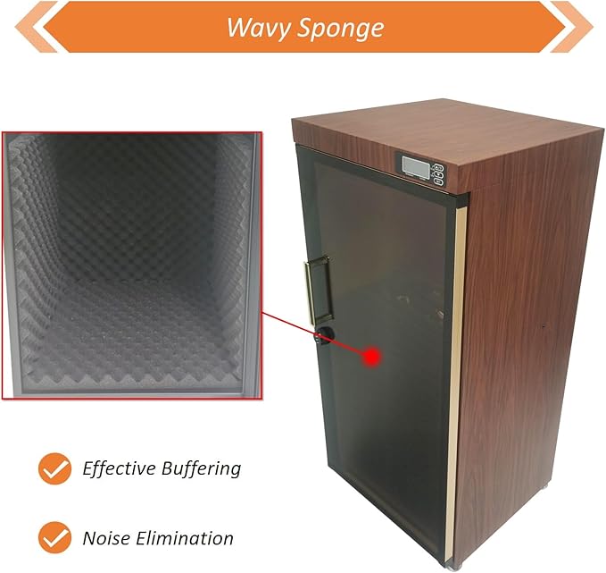 Musical Instrument Dehumidifying Dry Cabinet Box Bass Violin Display Case with Hygrometer Electronic Humidity Control Storage for Guitar Bass Violin 35-60% RH 110V - Image 6