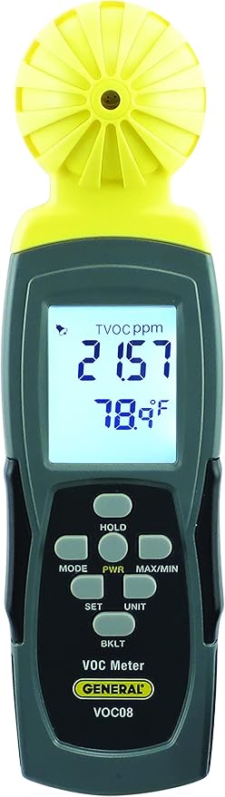 General Tools VOC Tester #VOC08 Data Logger - Volatile Organic Compound Emission Detector - Image 3