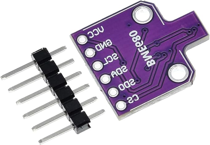 BME680 Digital 4-in-1 Environmental Sensor Module - Temperature/Humidity/Barometric Pressure/VOC Gas Monitoring via I2C/SPI, High Precision (±3%), 5V DC - Image 5