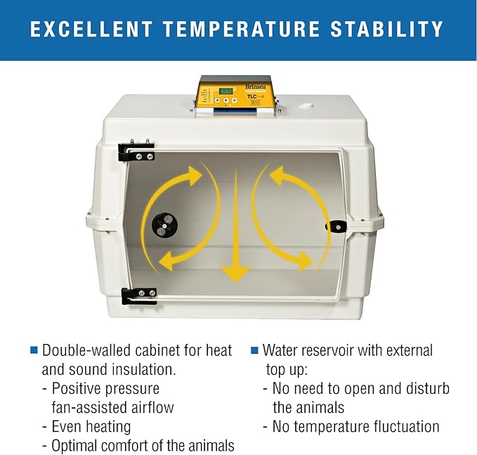 Brinsea TLC-50 Eco Series II Large Bird Brooder, Pet Recovery Incubator with Air Filtration & Digital Temperature Display for Birds, Puppies, Kittens, and Other Orphaned & Injured Small Animals - Image 5