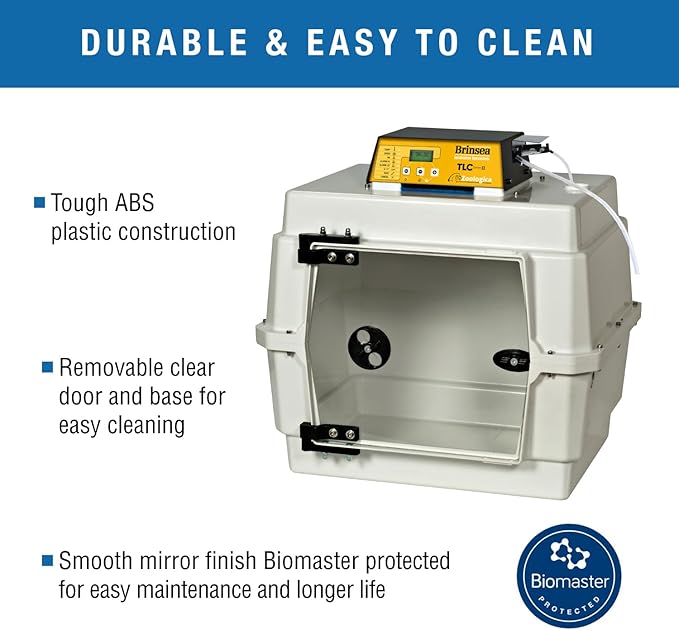 Brinsea TLC-40 Zoologica II Bird Brooder & Pet Recovery Incubator with Humidity Control for Sick Animals, Ideal for Large Birds, Newborn Puppies, Kittens, and Small Animals - Image 4