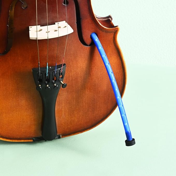 Violin Humidifier F-Hole Moisture Control System - Soft Silicone Tube Prevents Cracking & Warping - High Absorbency Sponge Instrument Maintenance Accessory for 4/4 3/4 Violins & Violas (Blue) by Dowite