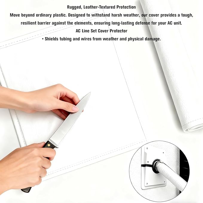 HVAC Wall Penetration & Line-Set Cover Kit, Wall Sleeve for AC Line Set and Split Cover, HVAC Penetration Cover for Outdoor and Indoor Air Conditioner Systems (Grey) - Image 5