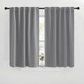NICETOWN Blackout Curtain Panels for Living Room - (Silver Grey Color) 42x40 inch, 2 Panels Set, Room Darkening Blackout Drapes for Window by NICETOWN