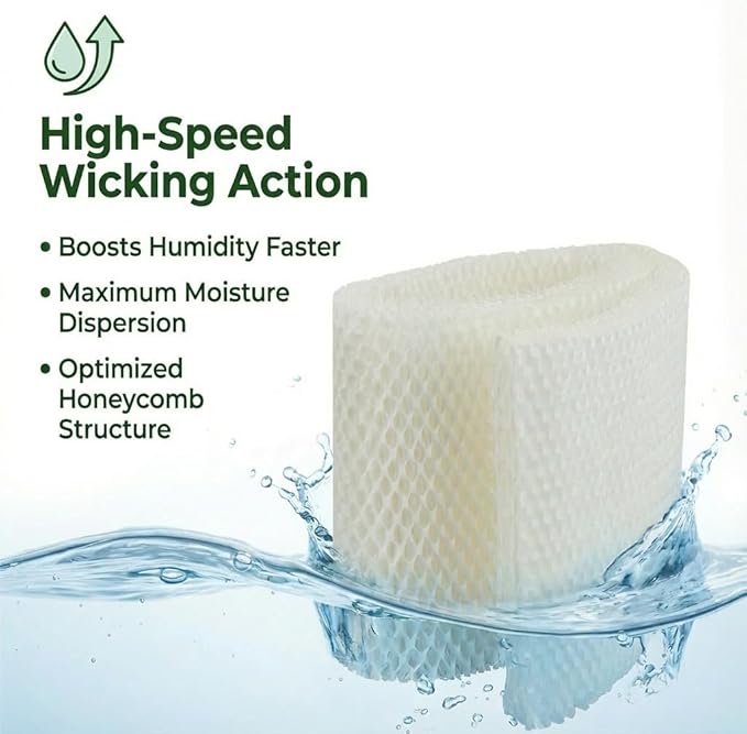 MAF2 Humidifier Wick Filter, MAF2 Super Wick Replacement Compatible with AIRCARE Essick Air Moist Air MA0800 MA0600 MA0601 and Kenmore 15408 17006 29706 29988 Humidifiers(2 Pack) - Image 3