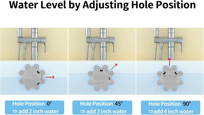 Abalter Bathtub Overflow Drain Cover Tub - Silicone Bathroom Cover, Bath Spa Accessories, Adds Inches of Water for Deeper&Warmer Bath，Grey Gray (ABCVXZY-Grey) - Image 5