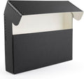 Lineco Archival Document Storage Box with Metal Edge, Acid-Free Black Boxboard, Organize and Store Files, Prints, Photos, Letter-Sized Case 12.5" x 10.5" x 5" Wide by Lineco
