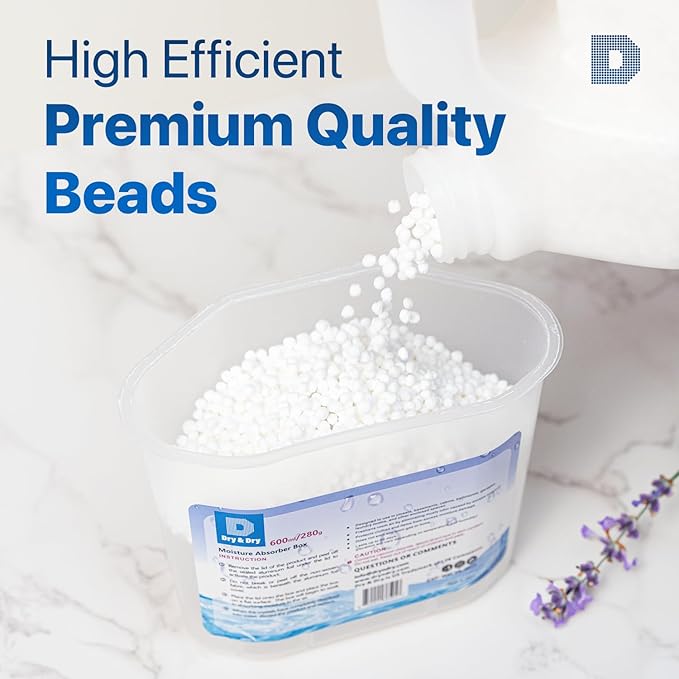 Dry & Dry Moisture Absorbers Refill Beads (8 LBS) - Dehumidifiers for Home Dehumidifier for Basement Dehumidifiers for Bedroom Small Dehumidifiers Dehumidifiers Moisture Absorbers - Image 3