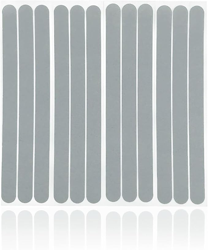 S&X Bathtub Non-Slip Stickers,Gritty Textured Slip-Resistant Treads,Pack of 12 – 0.75 x 11 Inches (Gray) by SXProducts