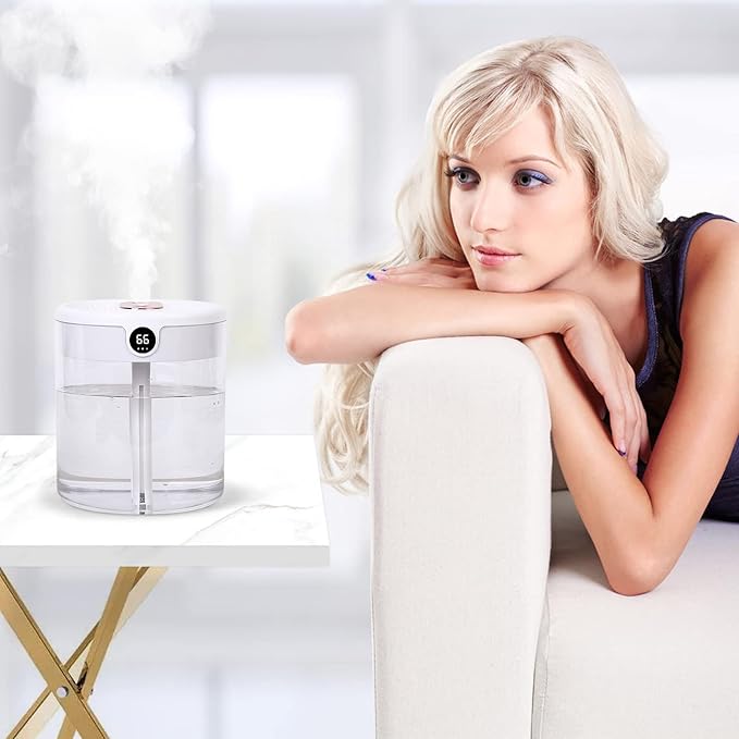 Desktop Humidifier,Humidifier For Bedroom, Plants, Office, Baby Room,humidifier sensor, real-time monitoring and adjusting humidity,2L,Auto Shut-Off,cool mist humidifiers - Image 6