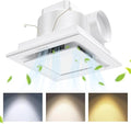 Bathroom Exhaust Fan with Light, Ultra-Quiet 100 CFM Ventilation & 3CCT LED Light, Ceiling Mount Bath Fan for Family Bathroom and Home Gym by Tesansi
