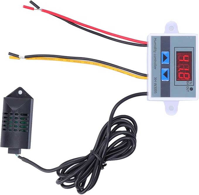 Humidity Controller for Humidifier, DC 12/24V Digital Humidistat 1-99.9% Humidity Setting, Maximum Support 12/24V 1500W Humidifier - Image 5