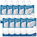 Hanging High-Purity Moisture Absorber, 10 Pack with Activated Carbon, eliminates Musty Odors During humid Summers, Ideal for Drawers and wardrobes,15% Greater Moisture Absorption. (169 oz) by Adjustablebedframe