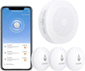 Winees WiFi Water Detector, 3 Pack Water Sensors with Leak Alert Email&SMS Notification, 100dB Adjustable Alarm, 100M Transmission for Basement, Bathroom, Laundry, IFTTT by WINEES