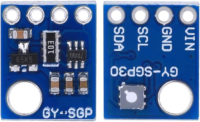 SGP30 Detector Module, eCO2 Air Quality Sensor Module for Environmental Monitoring, Smart Home, and IoT Applications with I2C Communication for 2V-5V Power Supply Compatible - Image 5