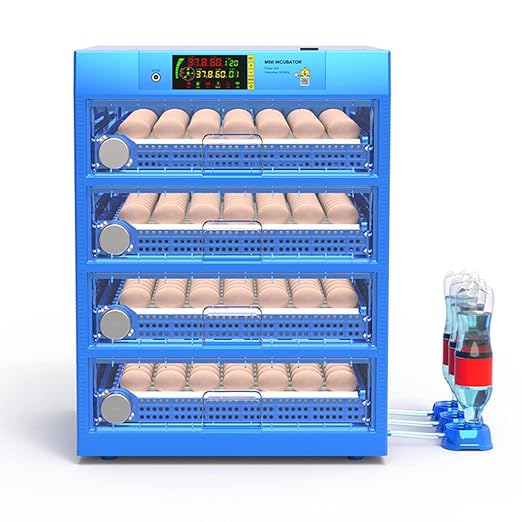 Eggs Incubator for Hatching Eggs, Automatic Egg Turning and Humidity Control, Automatic Water Adding, Egg Candler, Poultry Egg Incubators for Chicken Duck Goose Pigeon Quail (Blue, 192 Eggs) - Image 8