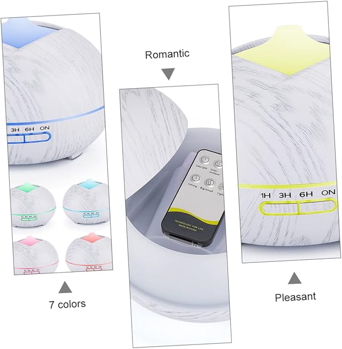 CHILDWEET Aroma Diffuser with LED Lights Essential Oil Diffuser Humidifier Remote Control Color Modes Auto Shut Off for Yoga Spa Relaxation - Image 7