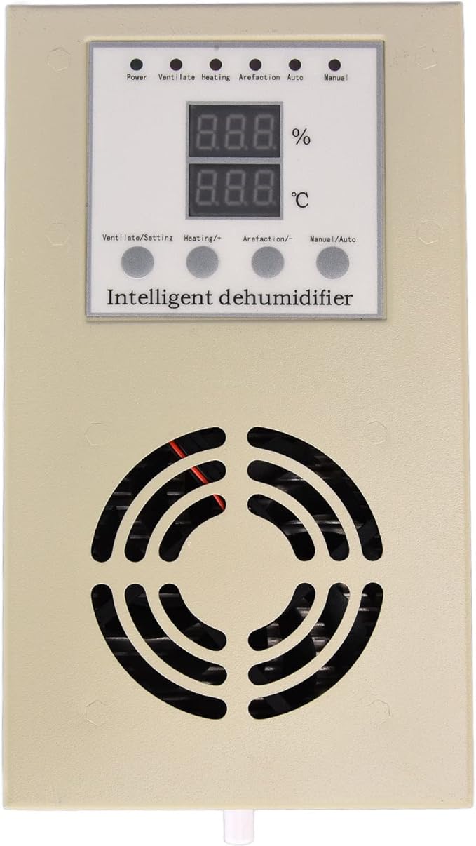 Closet Dehumidifier, Drainage Fully Functional Dehumidifier Controller Fan Type, Dehumidification Device with Temperature Probe for Control Cabinets, Furniture - Image 5