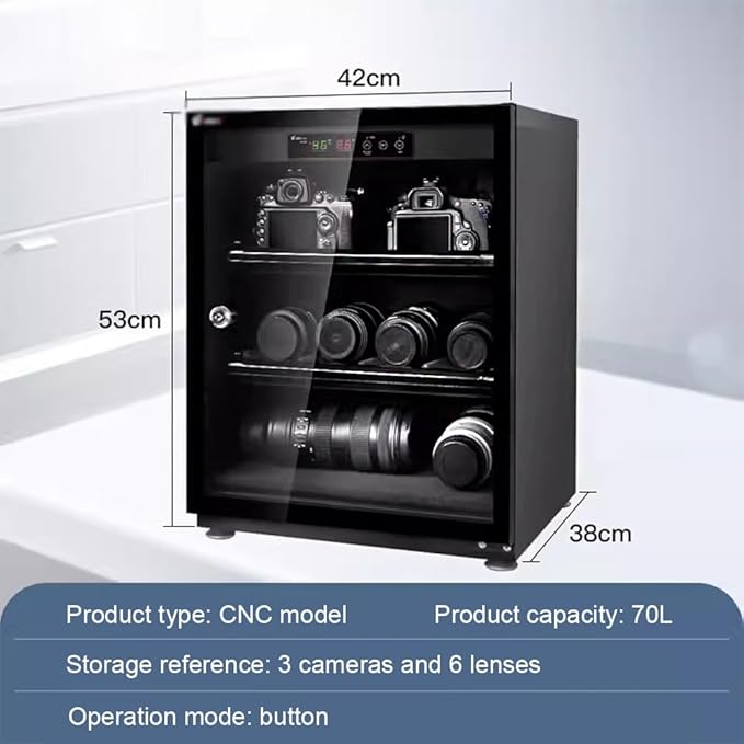 Camera Dehumidification Cabinet, SLR Camera Box, Electronic Equipment and Instrument Storage,70L - Image 2