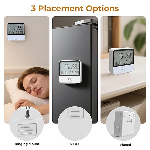 4 in 1 WiFi Thermometer Humidity Meter Baby Thermometer Hygrometer with Remote App Control Digital Temperature and Humidity Sensor for House Wine Cellar Greenhouse - Image 5