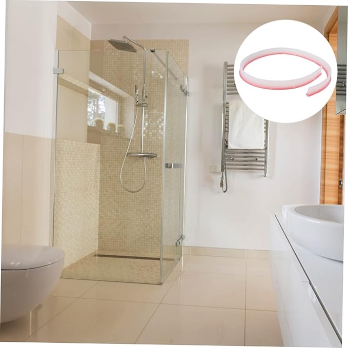 NUOBESTY 1pc Bendable Water Retaining Strip for Bathroom Flexible Wet Dry Separation Strip for Shower Toilet and Sink Areas Easy to Install Practical - Image 4
