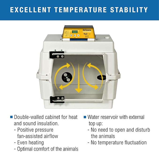 Brinsea TLC-40 Eco Series II Bird Brooder, Pet Recovery Incubator with Air Filtration & Digital Temperature Display for Birds, Puppies, Kittens, and Other Orphaned & Injured Small Animals - Image 5