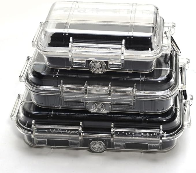 Storage Case, Survival Box Case Outdoor Sports Equipment Sealed Box Shockproof Pressure Proof Dry Boxes for Tools, Phone, Keys(L) - Image 6