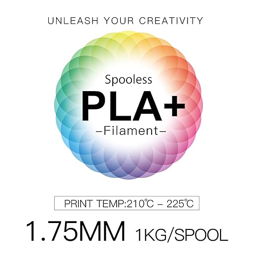 Inland V2 PLA PRO (PLA+) 3D Printer Filament Refill, 1.75mm Spooless Filament, Dimensional Accuracy +/- 0.03mm, 1KG (2.2lbs) Purple Refill for Inland Reusable Spools, Bambu Lab Compatible - Image 5