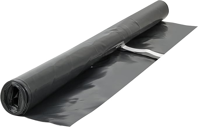 ROBERTS 70-115 Moisture Barricade Underlayment Film, for Vinyl, Laminate SPC, Engineered Wood Floors, 6 mil. Thick, Polyethylene, 120 Sq. Foot Roll, Black by Roberts