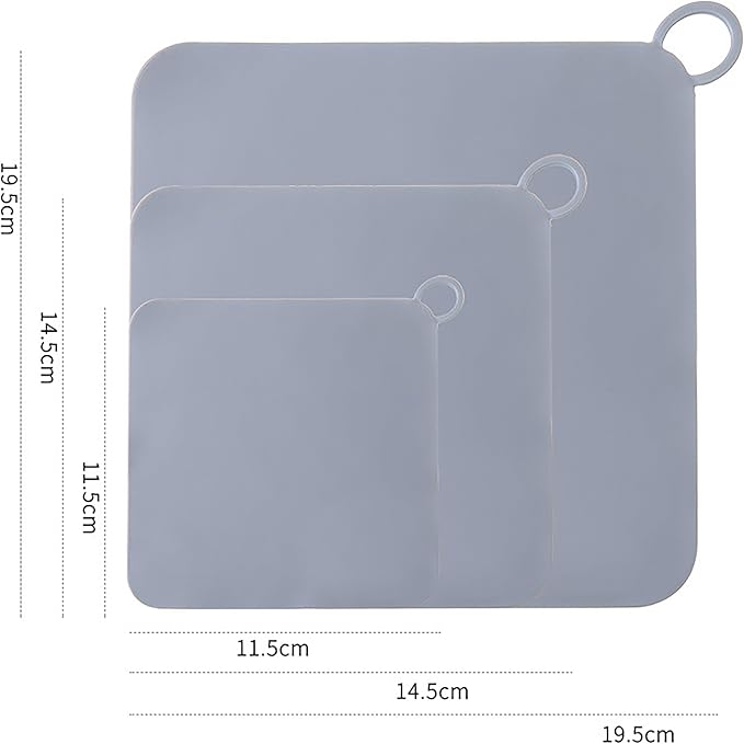Silicone Tub Stopper Floor Drain Cover,2 Pieces Sewer Anti-Odor Mat Deodorizing Drain Plugs for Kitchen,Bathroom and Laundry(6x6 inch) Grey - Image 6