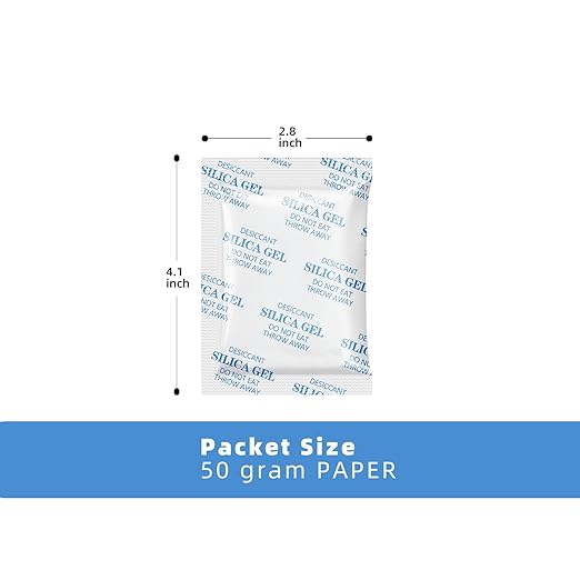 Silica Gel Packets, 10PCS 50 Gram Premium Transparent Desiccant Packs for Storage, Moisture Absorbers for Control Absorbing Bags for Electronics, Clothes Shoes, Jewelry, Spices - Image 6