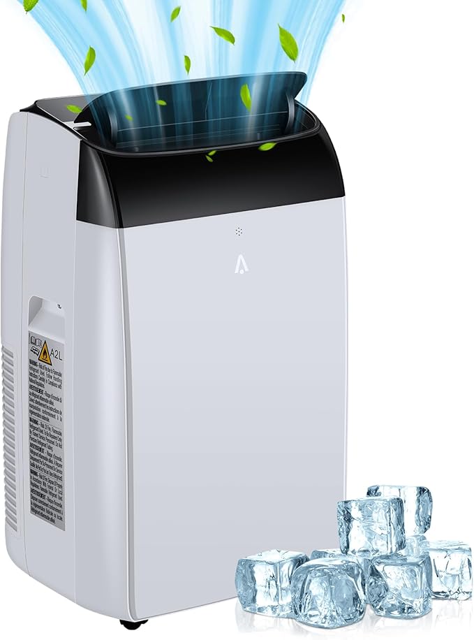GarveeLife 12000 BTU Portable Air Conditioner 3-In-1 with Remote Control, 24H Timer, Quiet Operation, Freestanding AC Unit Cools Rooms Up to 550 Sq.Ft, Fan & Dehumidifier for Home Garage RV by GarveeLife