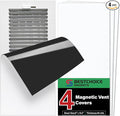 4 Pack Magnetic Vent Covers, Strong Vent Covers 8x15.5inch High Strength Magnetic Vent Cover for Floor Wall and Ceiling Registers Home HVAC and AC Vents by BESTCHOICEMAGNETS