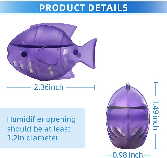 Humidifier Cleaner 6 Pack,Humidifiers Fish Tanks Cleaner,Warm&Cool Most Humidifiers and Fish Tank,Purifier Water (Purple) - Image 2