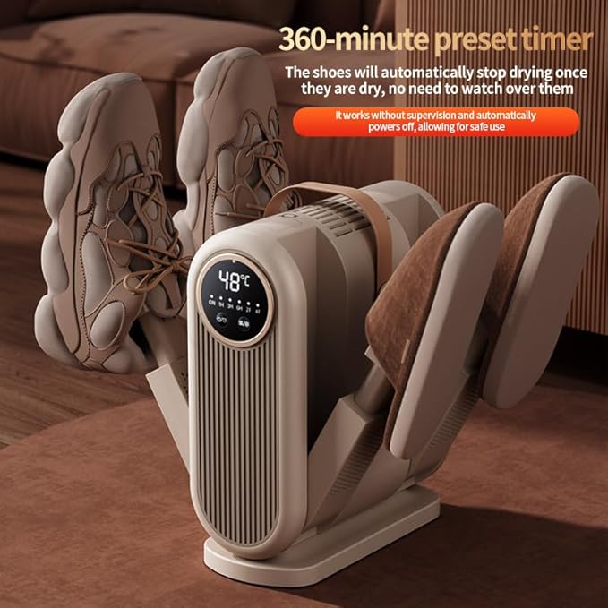 4-arms wet and dry dual-purpose shoe dryer Drying artifact with storage slots for aromatherapy tablets With free aromatherapy tablets - Image 6