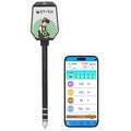 Bluetooth Soil pH EC Tester, Smart Plant pH Fertility Meter, 8 in 1 pH EC Fertility Temp Salt Moisture Light Intensity Air Humidity Monitor for Blueberry, Garden, Lawn, Raised Garden Beds by EZTOCH