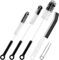 4 Pack Bottle Cleaning Brush Set with Built-in Tweezer – Flexible Long Handle Brushes (15.75"/14.17"/10.24") + 3.94" Hard Bristle Gap Brush for Narrow Bottles, Cups, Tubes, and Lids by TAICHODEER