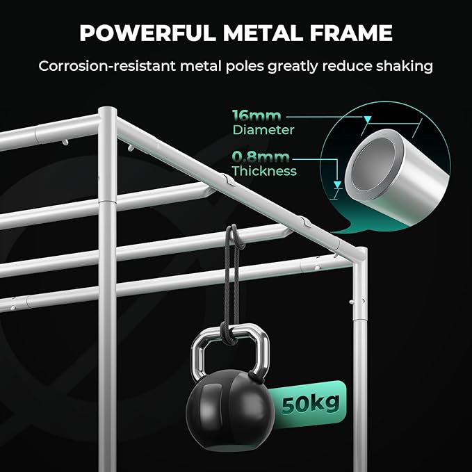 Mars Hydro 4x4 Smart Grow Tent Kit Complete System with WiFi-Integrated Controller 43,480W FC-E4800 Dimmable Light 2646Pcs LED,48"x48"x80" 1680D High Reflective Mylar,6inch Automatic Ventilation Kit - Image 8