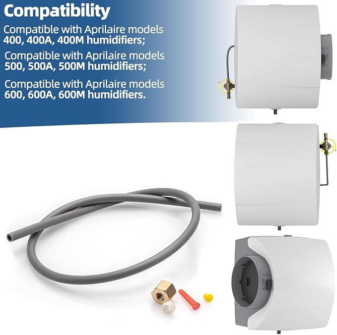 4335 Feed Tube Assembly with Compression Sleeve & Nut Compatible with Aprilaire Humidifier Models 400, 500, 600 Series Humidifier Parts & Accessories - Image 3